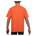 Orange - Side - Gildan Kinder T-Shirt mit Rundhalsausschnitt, kurzärmlig