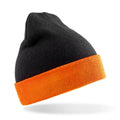 Schwarz-Orange - Front - Result Genuine Recycled - Mütze "Black Compass"