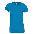 Dunkelgrau meliert - Side - Gildan Damen Soft Style Kurzarm T-Shirt