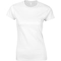 Weiß - Front - Gildan Damen Soft Style Kurzarm T-Shirt
