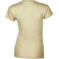 Sand - Back - Gildan Damen Soft Style Kurzarm T-Shirt