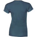 Indigo - Back - Gildan Damen Soft Style Kurzarm T-Shirt