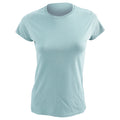 Himmelblau - Front - Gildan Damen Soft Style Kurzarm T-Shirt