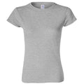 Grau - Front - Gildan Damen Soft Style Kurzarm T-Shirt