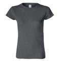 Dunkelgrau meliert - Front - Gildan Damen Soft Style Kurzarm T-Shirt