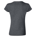 Dunkelgrau meliert - Back - Gildan Damen Soft Style Kurzarm T-Shirt