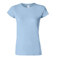 Hellblau - Front - Gildan Damen Soft Style Kurzarm T-Shirt
