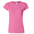 Rosa - Front - Gildan Damen Soft Style Kurzarm T-Shirt