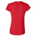 Rot - Back - Gildan Damen Soft Style Kurzarm T-Shirt