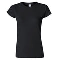 Schwarz - Front - Gildan Damen Soft Style Kurzarm T-Shirt