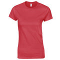 Kirschrot Antik - Front - Gildan Damen Soft Style Kurzarm T-Shirt