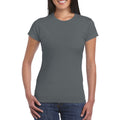 Anthrazit - Side - Gildan Damen Soft Style Kurzarm T-Shirt