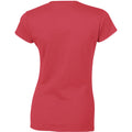 Kirschrot Antik - Back - Gildan Damen Soft Style Kurzarm T-Shirt