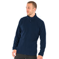 Marineblau - Back - Result Genuine Recycled - Fleece-Jacke für Herren