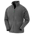 Grau - Front - Result Genuine Recycled - Fleece-Jacke für Herren