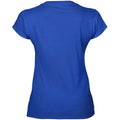 Königsblau - Back - Gildan Damen Kurzarm T-Shirt mit V-Ausschnitt