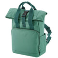 Salbeigrün - Front - Bagbase - Rucksack, Mini, recyceltes Material