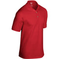Rot - Side - Gildan DryBlend Herren Polo-Shirt, Kurzarm