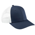 Marineblau-Weiß - Front - Beechfield - "Urbanwear" Trucker Cap