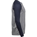 Grau-Marineblau - Side - Tee Jay - T-Shirt für Herren - Baseball