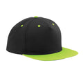 Schwarz-Limone - Front - Beechfield - Snapback Mütze 5 Segmente für Herren-Damen Unisex