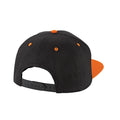 Schwarz-Orange - Back - Beechfield - Snapback Mütze 5 Segmente für Herren-Damen Unisex
