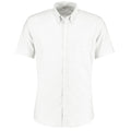 Weiß - Front - Kustom Kit - Hemd für Herren  kurzärmlig