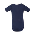 Marineblau - Back - Bella + Canvas - Bodysuit für Baby  kurzärmlig
