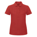 Rot - Front - B&C - "ID.001" Poloshirt für Damen