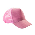 Babyrosa - Front - Result Headwear - "New York" Trucker Cap für Herren-Damen Unisex
