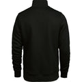 Schwarz - Back - Tee Jay - Sweatshirt mit halbem Reißverschluss für Herren-Damen Unisex