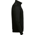 Schwarz - Side - Tee Jay - Sweatshirt mit halbem Reißverschluss für Herren-Damen Unisex