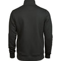 Dunkelgrau - Back - Tee Jay - Sweatshirt mit halbem Reißverschluss für Herren-Damen Unisex