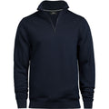 Marineblau - Front - Tee Jay - Sweatshirt mit halbem Reißverschluss für Herren-Damen Unisex