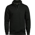 Schwarz - Front - Tee Jay - Sweatshirt mit halbem Reißverschluss für Herren-Damen Unisex