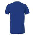 Königsblau meliert - Back - Bella + Canvas - T-Shirt für Herren-Damen Unisex  kurzärmlig