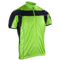 Grün-Schwarz - Front - Spiro - "Bikewear" Performance-Jacke Durchgehender Reißverschluss für Herren