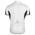Weiß-Schwarz - Back - Spiro - "Bikewear" Performance-Jacke Durchgehender Reißverschluss für Herren