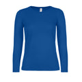Königsblau - Front - B&C - "#E150" T-Shirt für Damen  Langärmlig