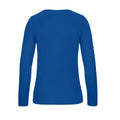 Königsblau - Back - B&C - "#E150" T-Shirt für Damen  Langärmlig