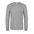 Grau - Front - B&C - "#E150" T-Shirt für Herren  Langärmlig