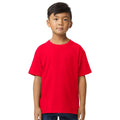 Rot - Front - Gildan - T-Shirt Weiche Haptik für Kinder