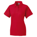 Rot - Front - Jerzees Colours Damen Pikee Poloshirt, Kurzarm