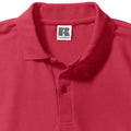 Rot - Lifestyle - Russel Herren Klassik Kurzarm Polycotton Polo Shirt