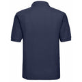 Marineblau - Back - Russel Herren Klassik Kurzarm Polycotton Polo Shirt