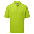 Limette - Front - Russel Herren Klassik Kurzarm Polycotton Polo Shirt
