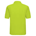 Limette - Back - Russel Herren Klassik Kurzarm Polycotton Polo Shirt