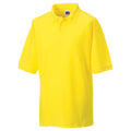 Gelb - Front - Russel Herren Klassik Kurzarm Polycotton Polo Shirt