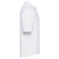 Weiß - Side - Russel Herren Klassik Kurzarm Polycotton Polo Shirt