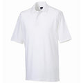 Weiß - Side - Russell Herren Polo-Shirt, Kurzarm
